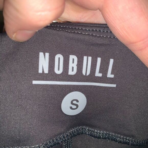 No Bull gray matte S cropped high impact workout leggings - Picture 2 of 3